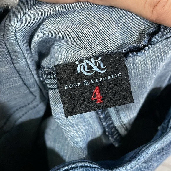 Rock & Republic Slimming Denim Rx Jegging Size 4 - Picture 6 of 9